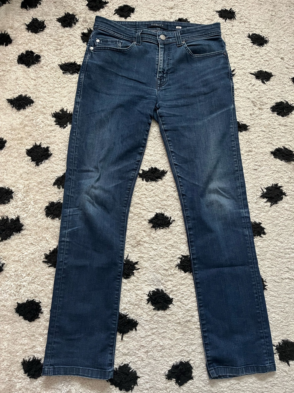 Fidelity Denim mens size 32 jimmy Dark Blue Men's Slim Straight Jeans